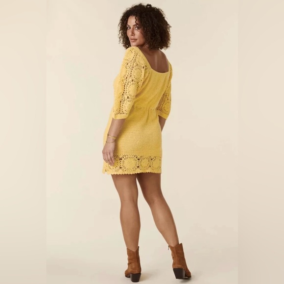 SPELL Let the Sunshine in Crochet Mini Dress - Picture 4 of 7